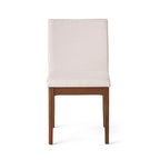 5 Piece Dining Table and Chair Set, Wooden Kitchen Furniture Set with Rectangular Table and 4 Upholstered Chairs