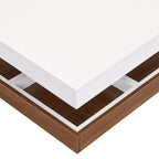 Modern 2-Tier Square 360Rotating Coffee Table with 3 Detachable Tray