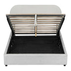 Full Size Upholstered Platform Bed with Hydraulic Storage System