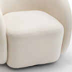 SEYNAR Modern Glam Velvet Upholstered 360 Degree Swivel Accent Armchair Set of 2