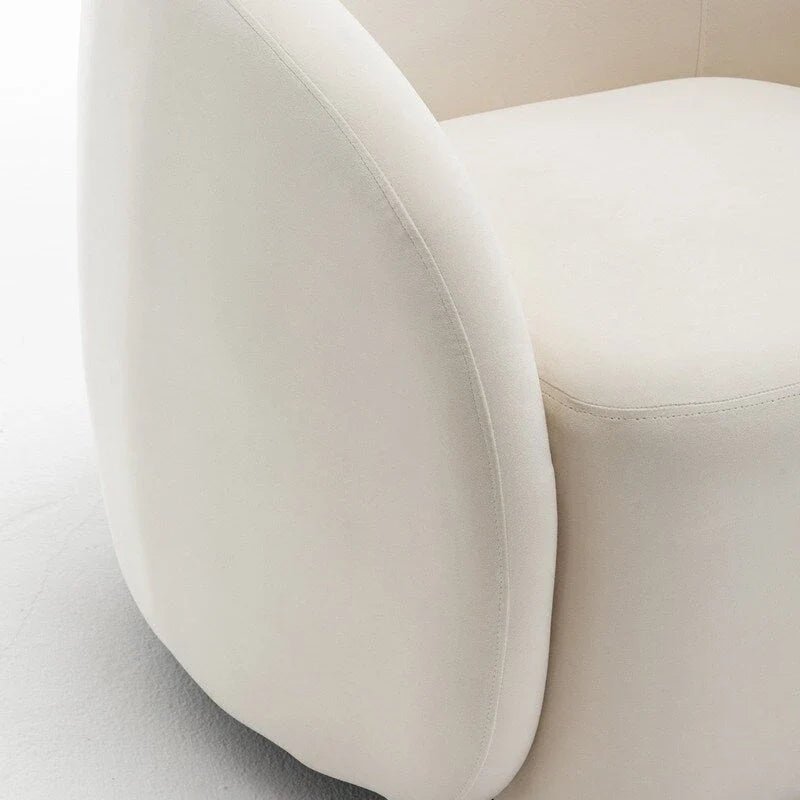 SEYNAR Modern Glam Velvet Upholstered 360 Degree Swivel Accent Armchair Set of 2