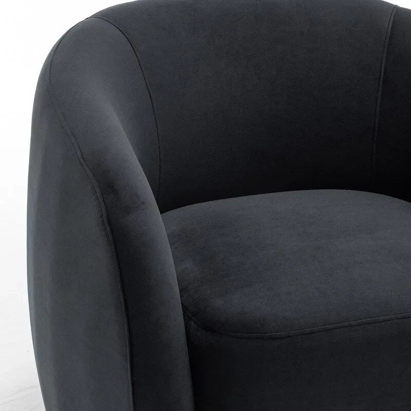 SEYNAR Modern Glam Velvet Upholstered 360 Degree Swivel Accent Armchair Set of 2