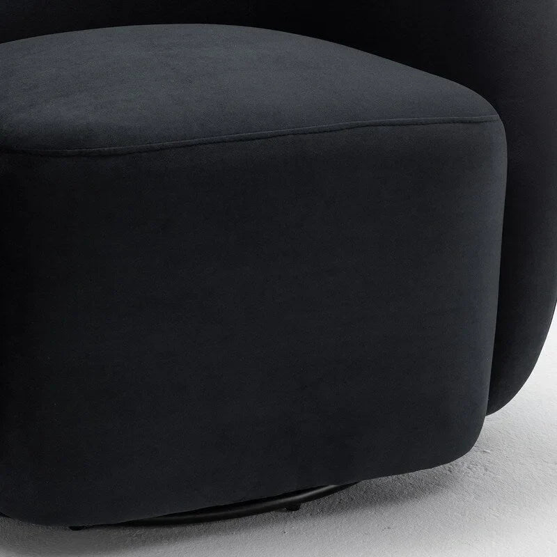 SEYNAR Modern Glam Velvet Upholstered 360 Degree Swivel Accent Armchair Set of 2