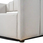 Upholstered Frame Daybed with Underneath Flip-up Storage and Irregular Guardrail, Full Size Sofa Bed for Bedroom Living Room