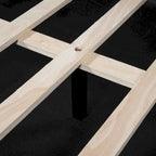 Upholstered Frame Daybed with Underneath Flip-up Storage and Irregular Guardrail, Full Size Sofa Bed for Bedroom Living Room