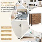 Costway 4-Drawer Dresser Modern Chest of Drawers Wooden Storage