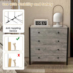 Costway 4-Drawer Dresser Modern Chest of Drawers Wooden Storage