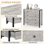 Costway 4-Drawer Dresser Modern Chest of Drawers Wooden Storage