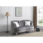 Blue Traditional Loveseat