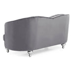 Blue Traditional Loveseat