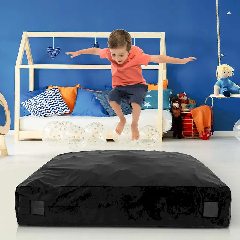 Costway 57 x 57 Crash Pad Sensory Mat with Foam Blocks & Washable - See Details