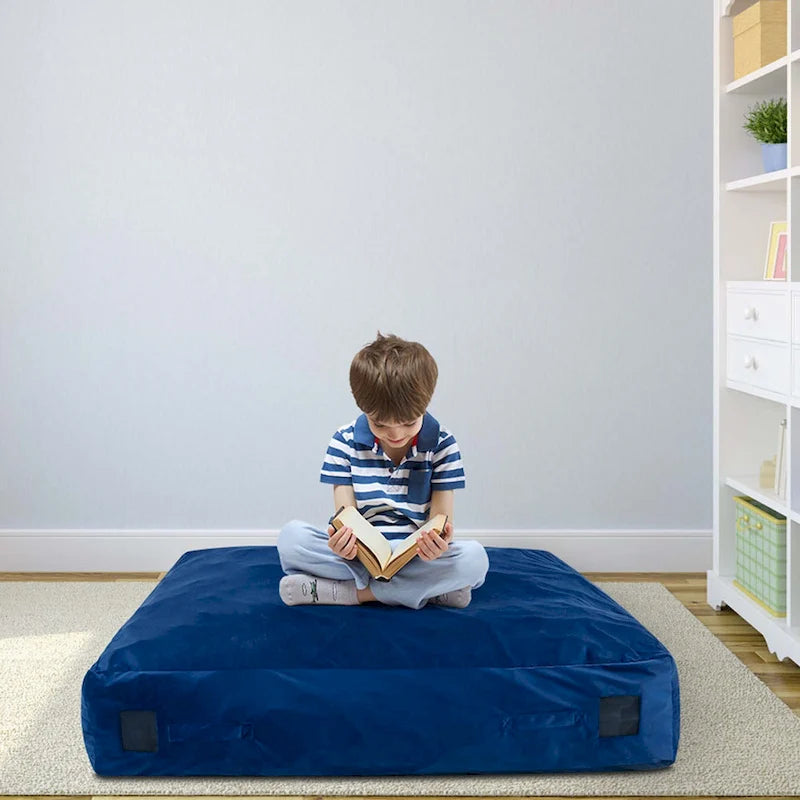 Costway 57 x 57 Crash Pad Sensory Mat with Foam Blocks & Washable - See Details