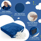 Costway 57 x 57 Crash Pad Sensory Mat with Foam Blocks & Washable - See Details