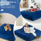Costway 57 x 57 Crash Pad Sensory Mat with Foam Blocks & Washable - See Details