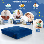 Costway 57 x 57 Crash Pad Sensory Mat with Foam Blocks & Washable - See Details
