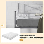 Costway Metal Daybed Frame Twin Size Slat Support Mattress Foundation