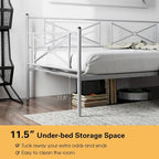 Costway Metal Daybed Frame Twin Size Slat Support Mattress Foundation