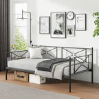 Costway Metal Daybed Frame Twin Size Slat Support Mattress Foundation