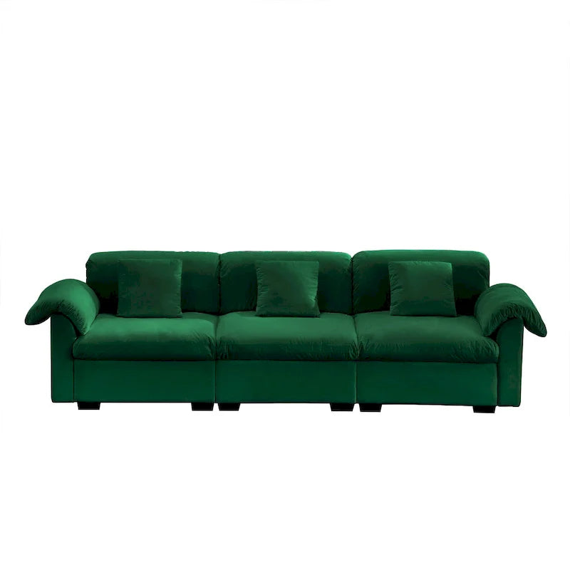 119 Velvet 4-Seater Sofa with Storage - Flexible Design And Luxurious Comfort
