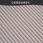 101.6 Corduroy L-Shaped Sectional Sofa with Chaise Lounge and 4 Pillows
