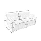 78.7 Chenille Two Seater Upholstered Sofa