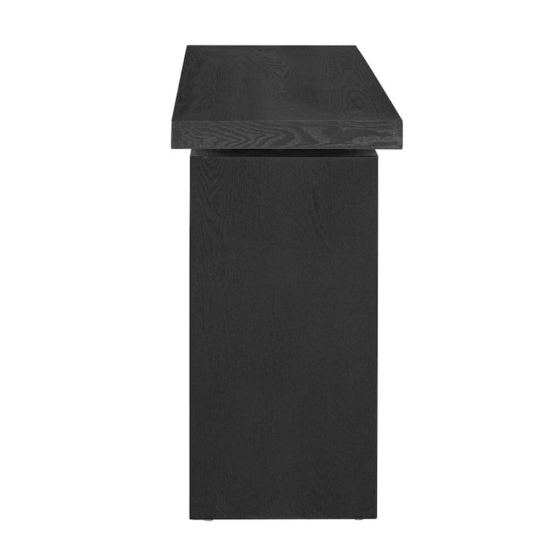 Ash Veneer Console Table, Modern Simple Style, Featuring Clever Tabletop Design, Suitable for Entryway, Hallway