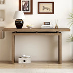 Ash Veneer Console Table, Modern Simple Style, Featuring Clever Tabletop Design, Suitable for Entryway, Hallway