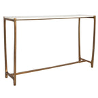 Affinity Marble Top Console Table - 47.25 - White and Gold