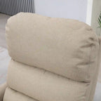 Electric Lift Recliner Chair for Seniors Adjustable Fabric Reclining Sofa with Remote and Side Pockets