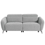 80 Wide Chenille Upholstered Power Reclining Sofa Set For Living Room