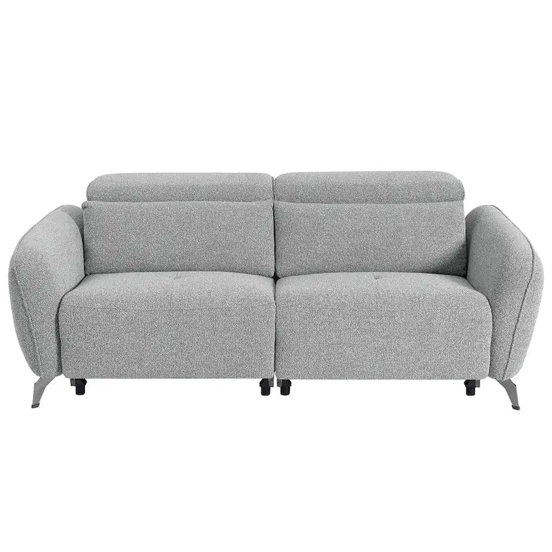 80 Wide Chenille Upholstered Power Reclining Sofa Set For Living Room
