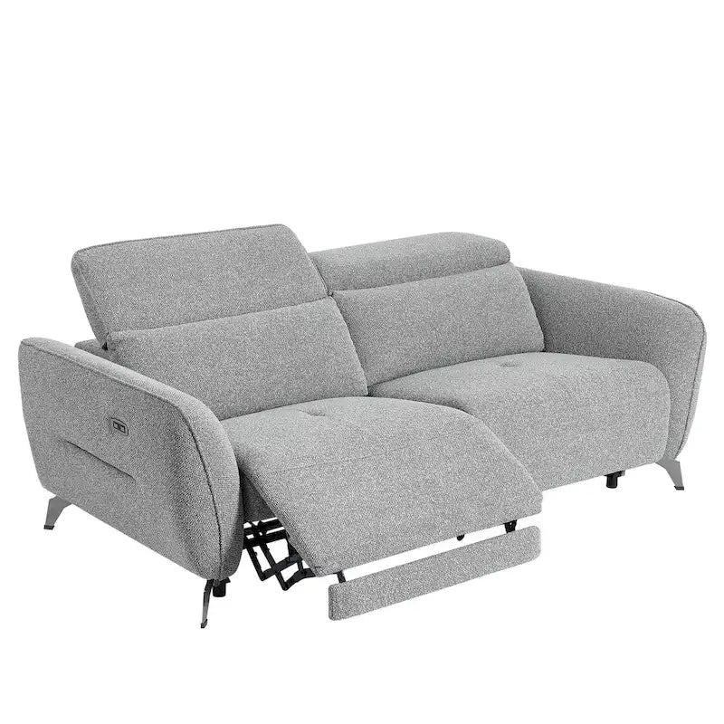 80 Wide Chenille Upholstered Power Reclining Sofa Set For Living Room