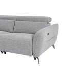 80 Wide Chenille Upholstered Power Reclining Sofa Set For Living Room