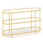 Costway 3-Tier TV Stand for TVs up to 65 with Tempered Glass Shelves - See Details