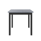 5 Piece Counter Height Dining Set, Wood Dining Table Set with Rectangle Table and 4 Upholstered High Back Chairs