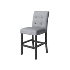 5 Piece Counter Height Dining Set, Wood Dining Table Set with Rectangle Table and 4 Upholstered High Back Chairs