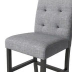 5 Piece Counter Height Dining Set, Wood Dining Table Set with Rectangle Table and 4 Upholstered High Back Chairs