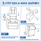 Gymax Kids Recliner Chair Ergonomic Leather Sofa Armchair w/Footrest