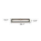 Modern TV Console Wall Mounted 59 Floating Media Stand with Shelves and Cable Management - 10.4H x 59.1W x 12.6D