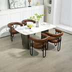 Modern PU Upholstered Accent Chair for LIving Room or Dining