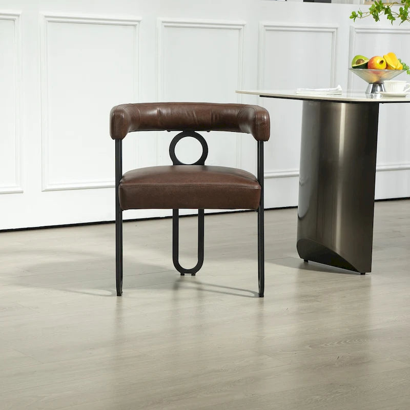 Modern PU Upholstered Accent Chair for LIving Room or Dining