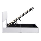 Upholstered Platform Bed with Hydraulic Storage System