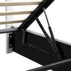 Upholstered Platform Bed with Hydraulic Storage System