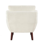 Comfortable Contemporary Accent Chair with Durable Upholstery and Solid Wood Legs