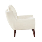 Comfortable Contemporary Accent Chair with Durable Upholstery and Solid Wood Legs