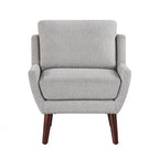 Comfortable Contemporary Accent Chair with Durable Upholstery and Solid Wood Legs