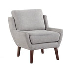 Comfortable Contemporary Accent Chair with Durable Upholstery and Solid Wood Legs