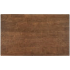 Solid Wood Rustic 45-Inch Fixed Kitchen Island, Rubberwood Butcher Block Dining & Prep Table With Two Open Shelves .