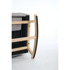 Modern Accent Rocking Chair Rocking Chair with Solid Wood Legs, Upholstered Nursery Glider Rocker