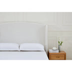 Windsor Headboard Upholstered Wingback Platform Bed